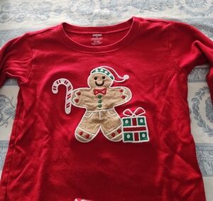 Gymboree Red Gingerbread Pajama Set
